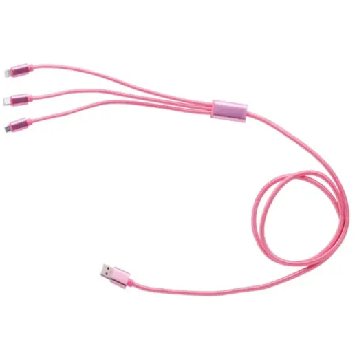Crimson Flow 3-in-1 Charger Pink